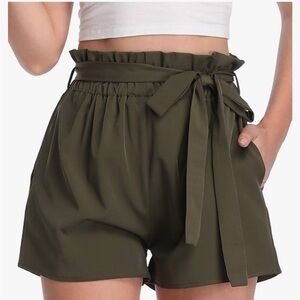 Set of two, flowy tie shorts